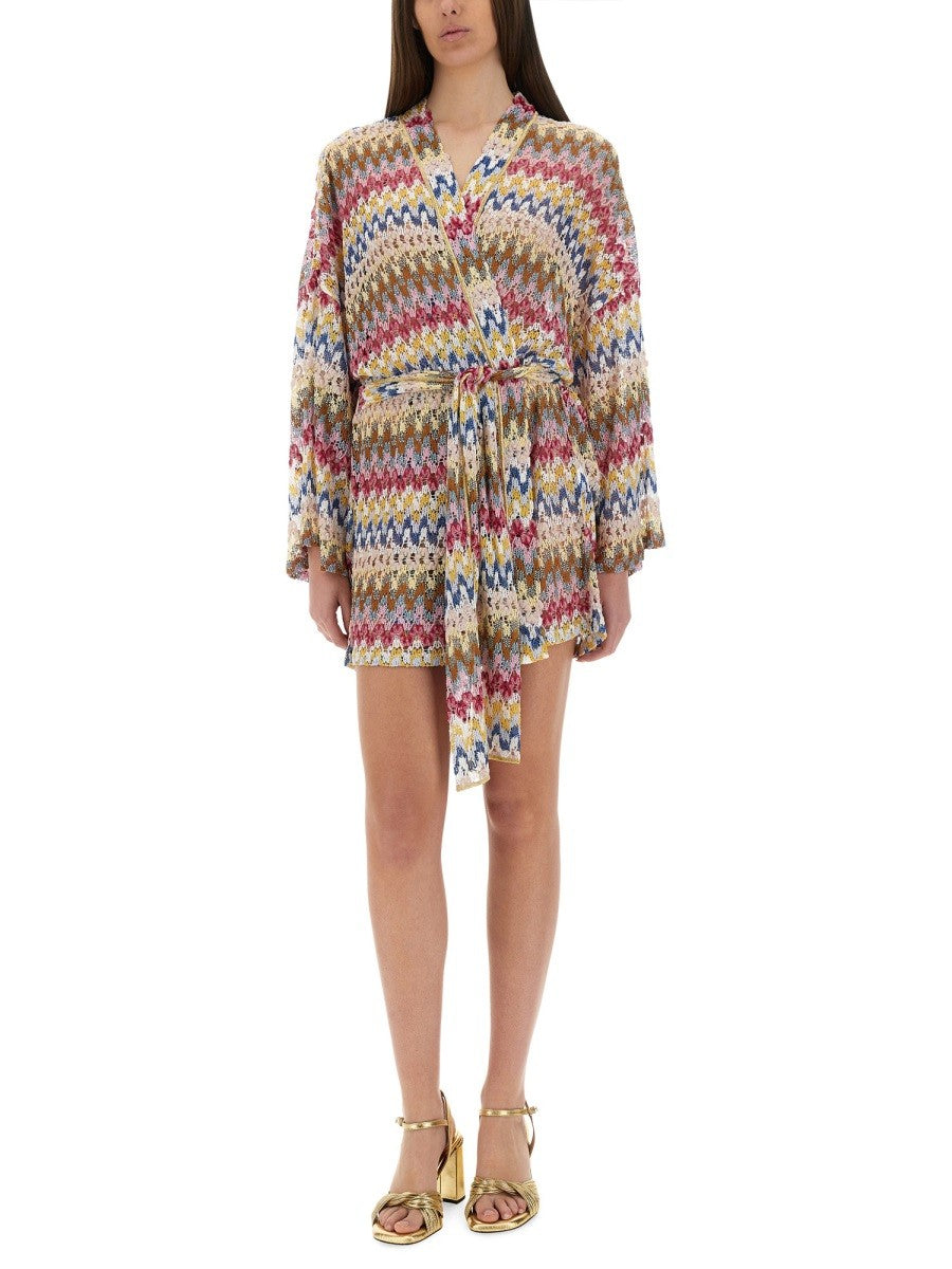Missoni - Viscose Lamé Lace Kimono Cover Up - Home-&gt;Woman-&gt;Clothing-&gt;Jackets