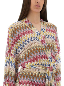 Missoni - Viscose Lamé Lace Kimono Cover Up - Home-&gt;Woman-&gt;Clothing-&gt;Jackets