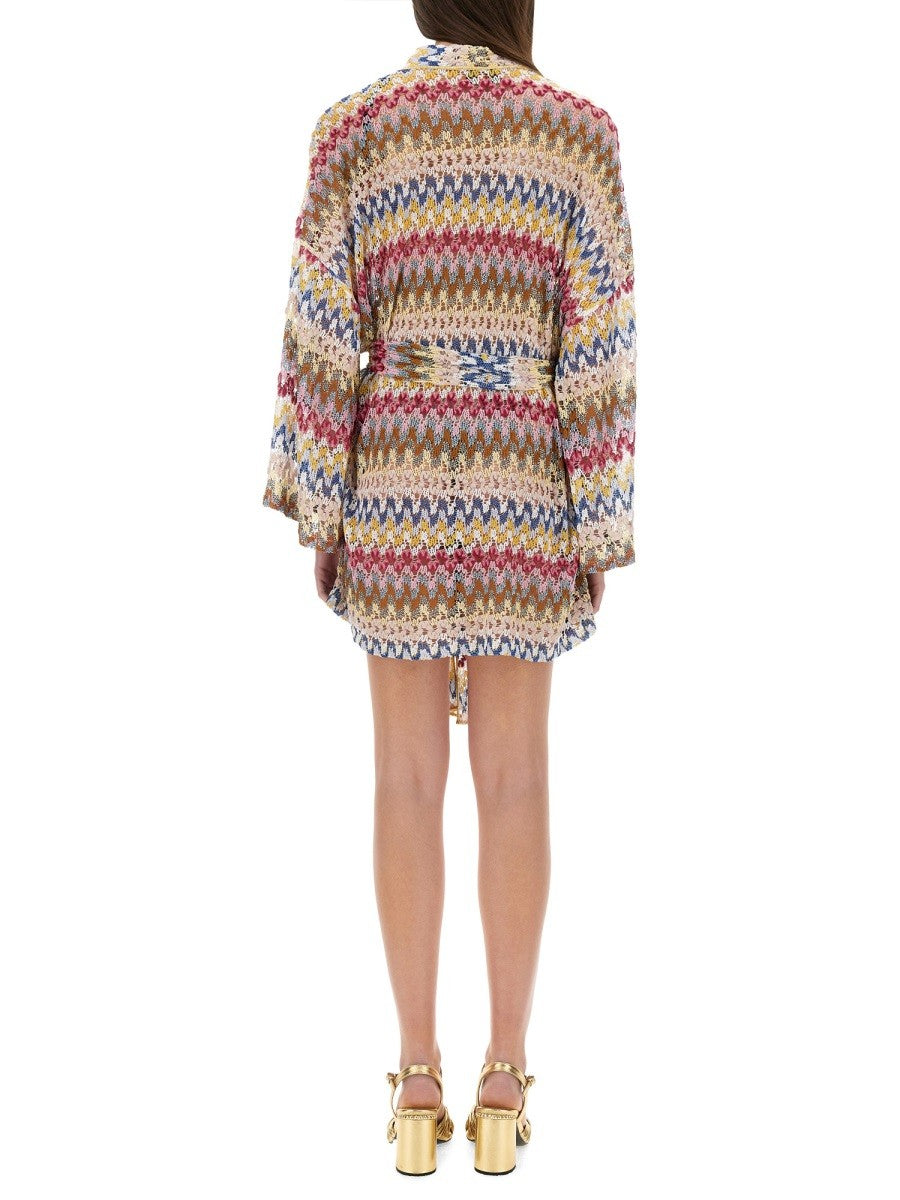 Missoni - Viscose Lamé Lace Kimono Cover Up - Home-&gt;Woman-&gt;Clothing-&gt;Jackets