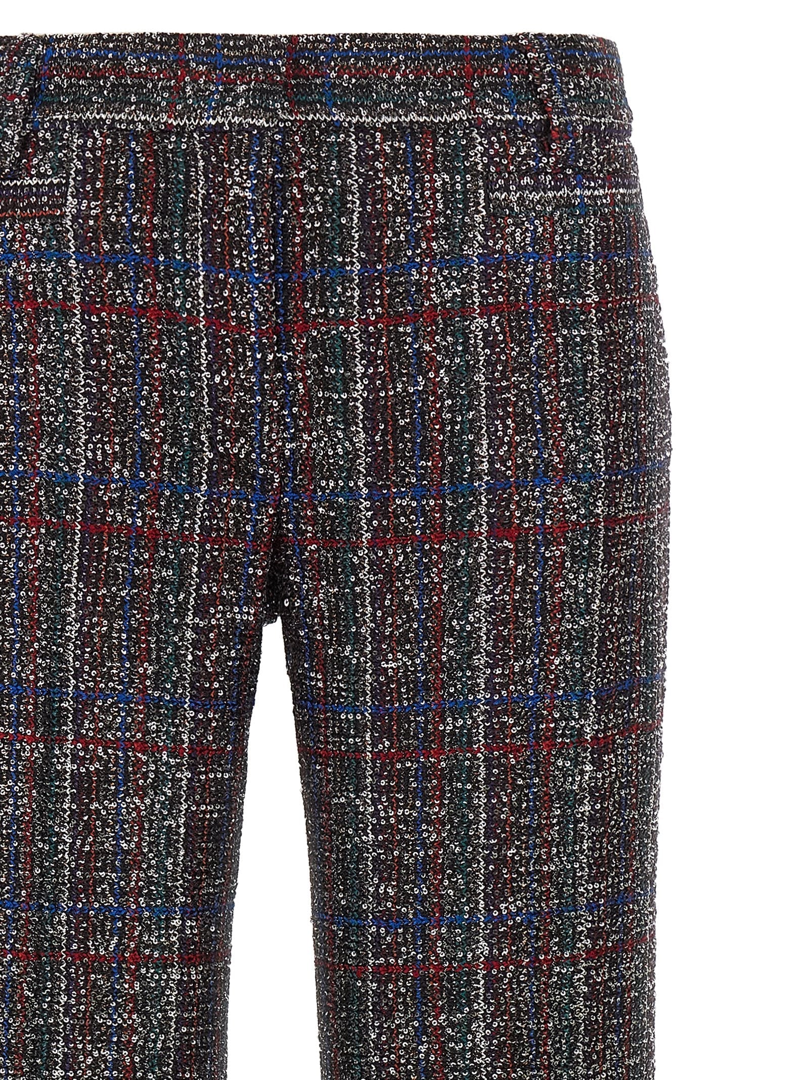 MISSONI - MISSONI - Sequin tartan pants - Women’s Pants