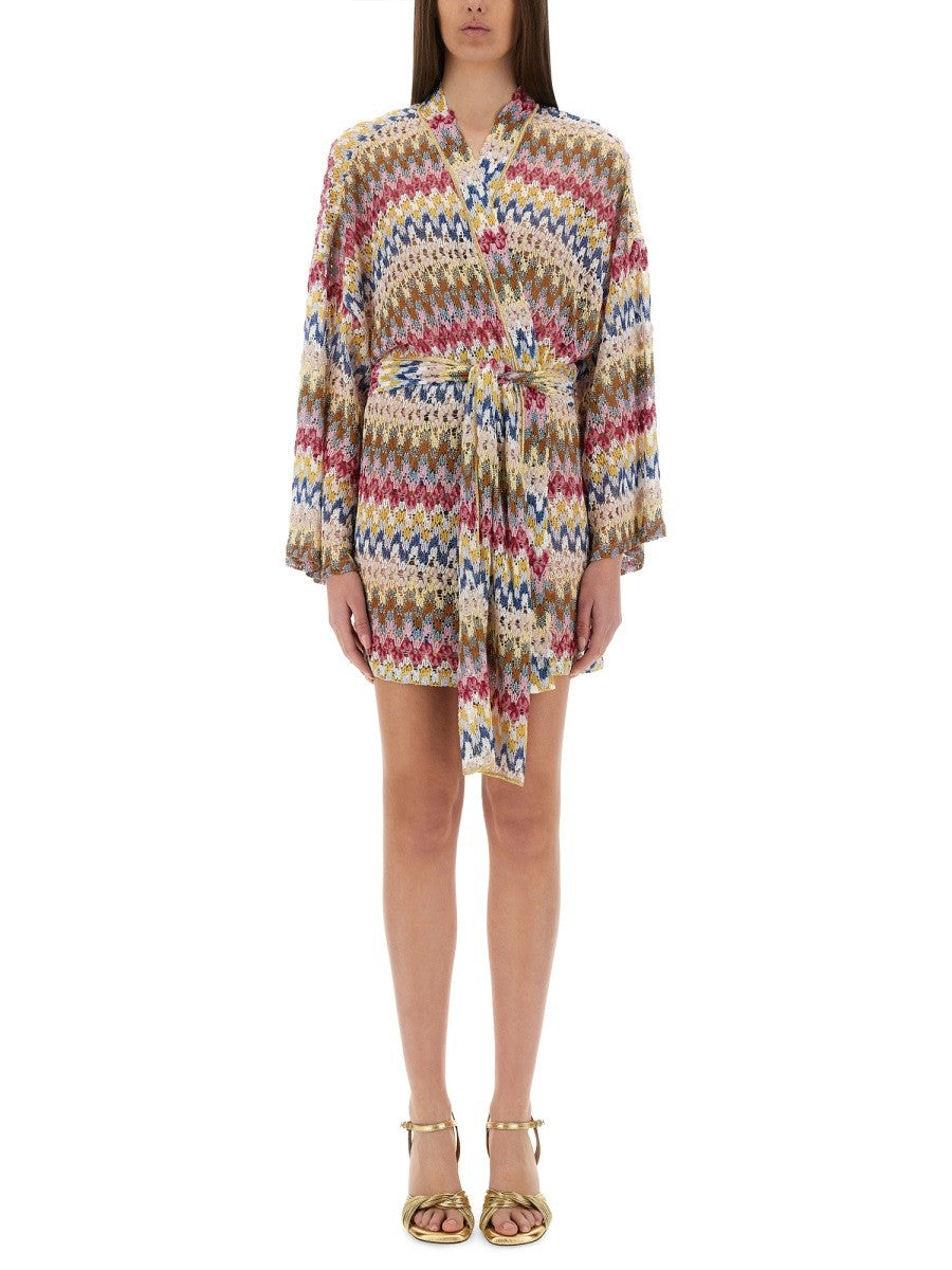 Missoni - Viscose Lamé Lace Kimono Cover Up - Home-&gt;Woman-&gt;Clothing-&gt;Jackets