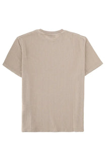 Beige short sleeved cotton t shirt with subtle herringbone texture missoni mens shirt in cotone beige