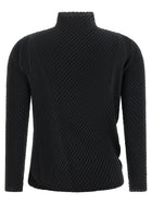 ISSEY MIYAKE Misty Pleats Top Black