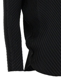 ISSEY MIYAKE Misty Pleats Top Black
