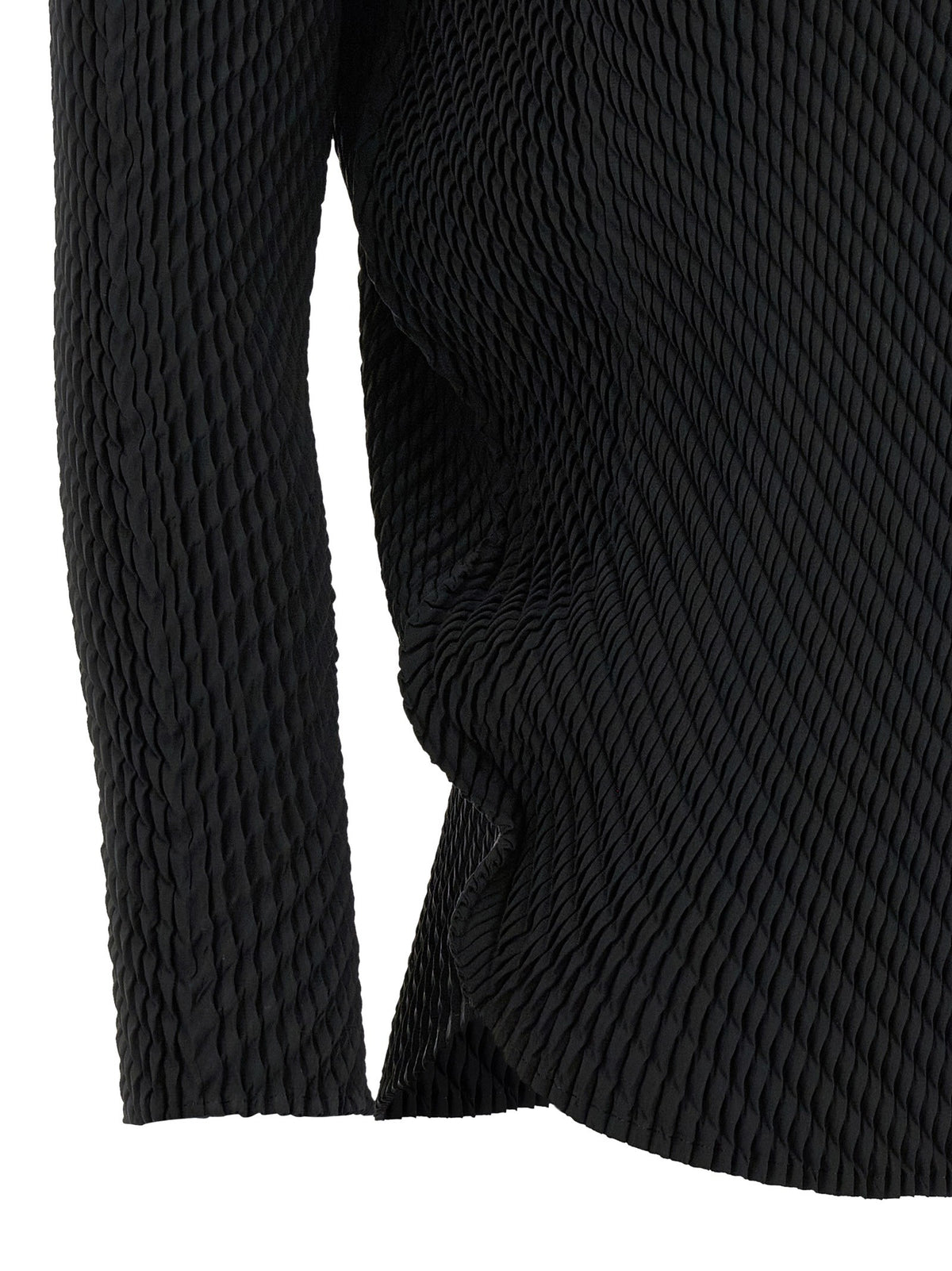 ISSEY MIYAKE Misty Pleats Top Black