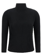 ISSEY MIYAKE Misty Pleats Top Black