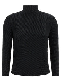 ISSEY MIYAKE Misty Pleats Top Black