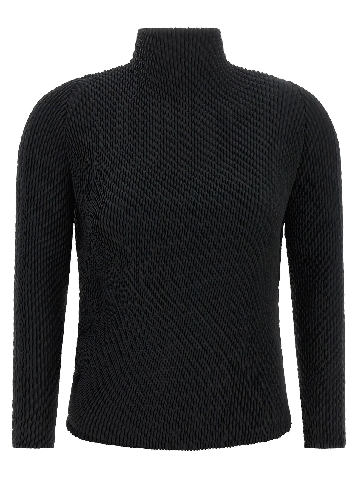 ISSEY MIYAKE Misty Pleats Top Black