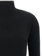 ISSEY MIYAKE Misty Pleats Top Black