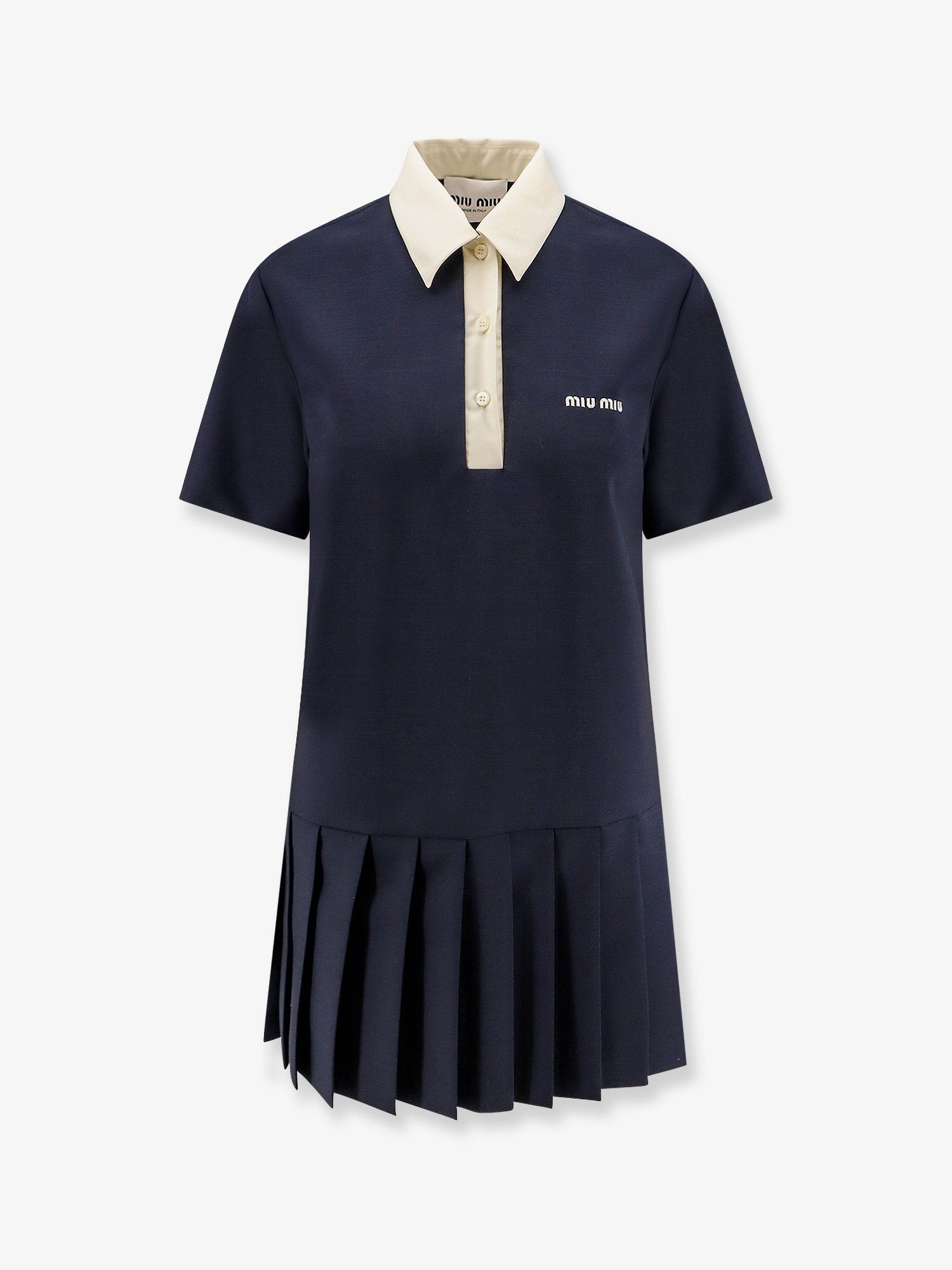 Miu Miu - Miu Miu Mohair And Virgin Wool Short Dress - Woman-&gt;Clothing-&gt;Dresses-&gt;Vestiti Corti