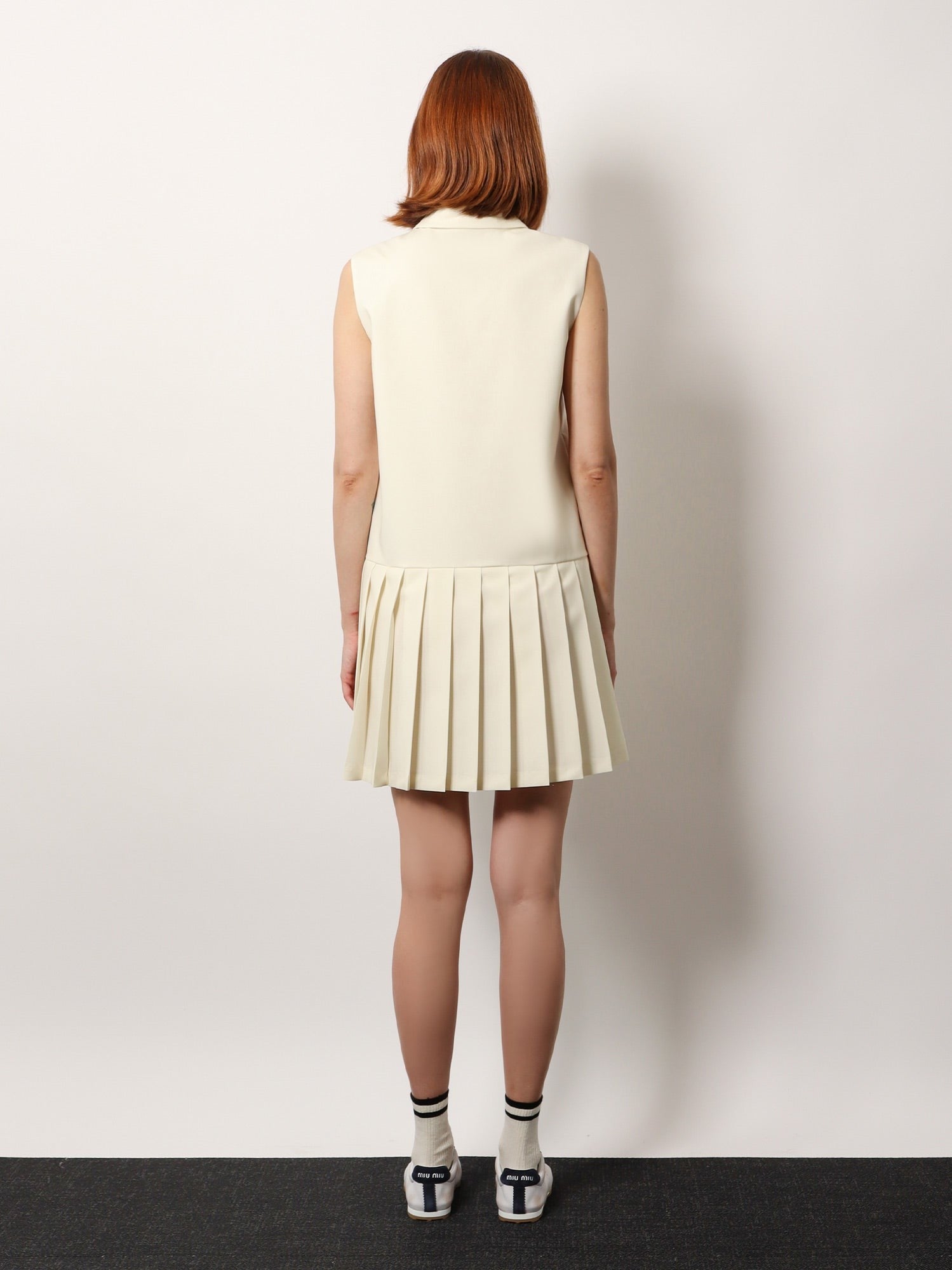 Miu Miu - Miu Miu Virgin Wool And Mohair Short Dress - Woman-&gt;Clothing-&gt;Dresses-&gt;Vestiti Corti
