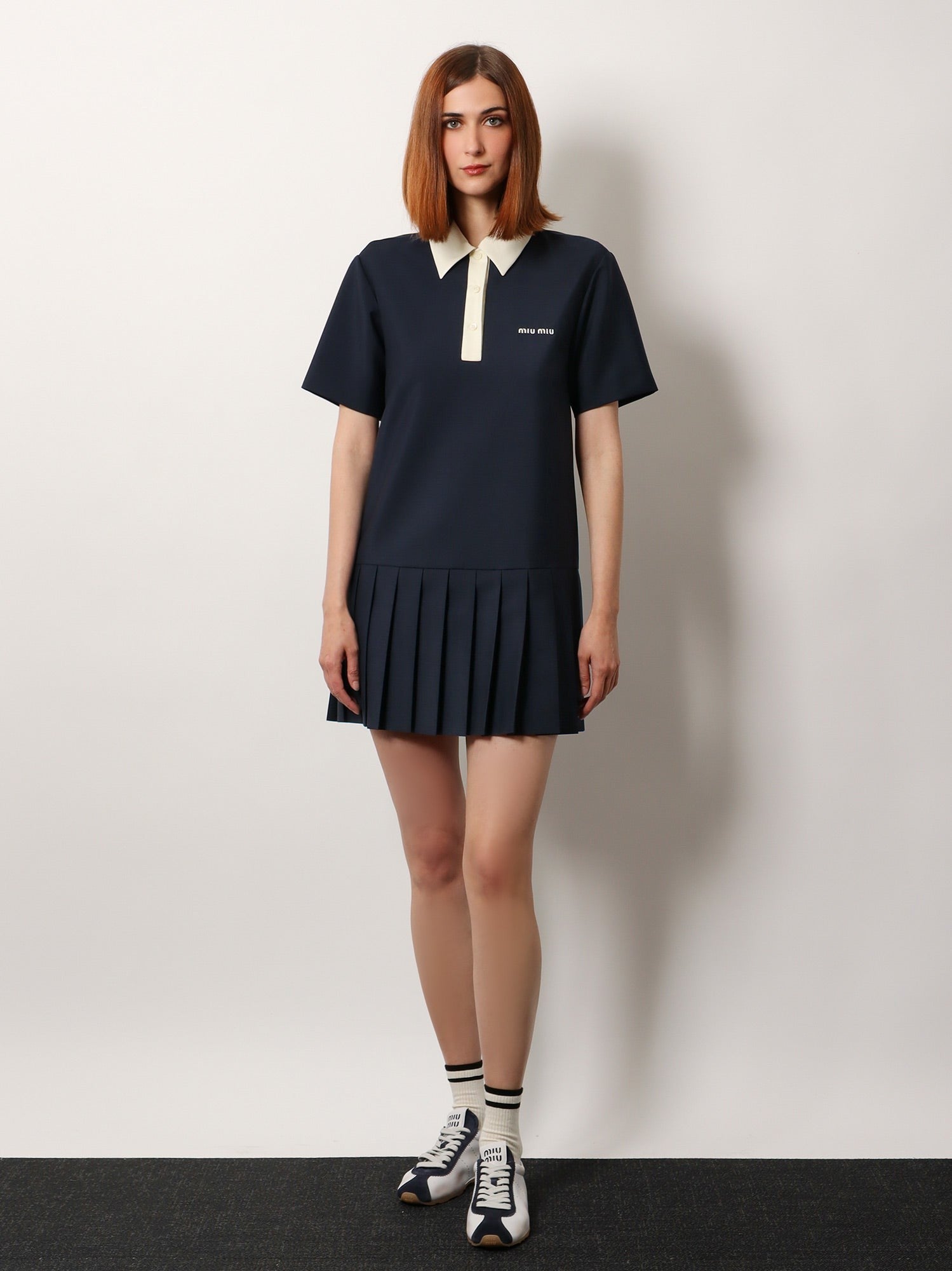 Miu Miu - Miu Miu Mohair And Virgin Wool Short Dress - Woman-&gt;Clothing-&gt;Dresses-&gt;Vestiti Corti