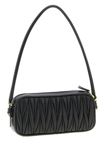 Miu Miu Matelassé Nappa Pouch Black, view 2