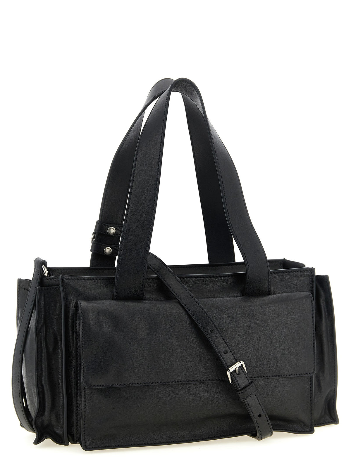 Miu Miu Utilitaire Shopping Bag Black, view 2