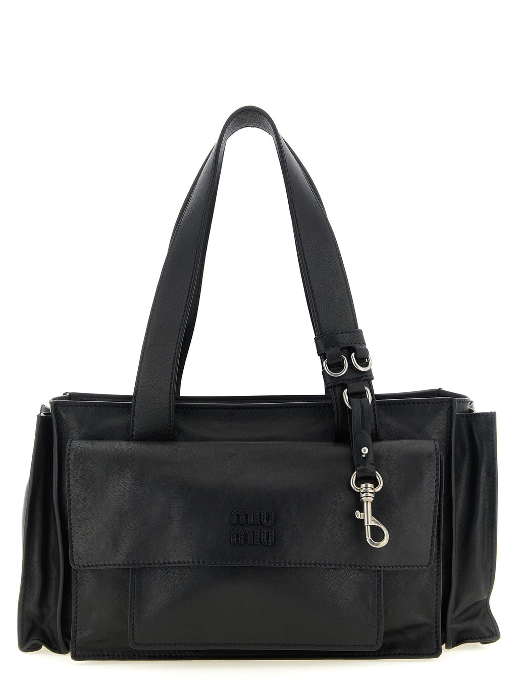 Miu Miu Utilitaire Shopping Bag Black