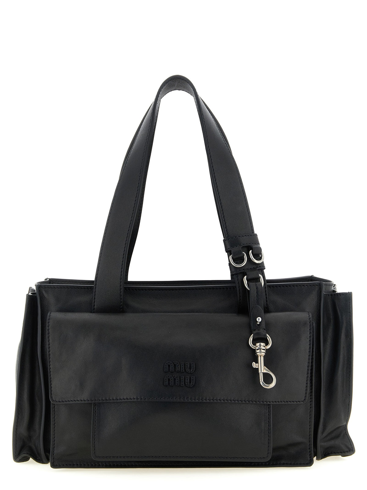 Miu Miu Utilitaire Shopping Bag Black