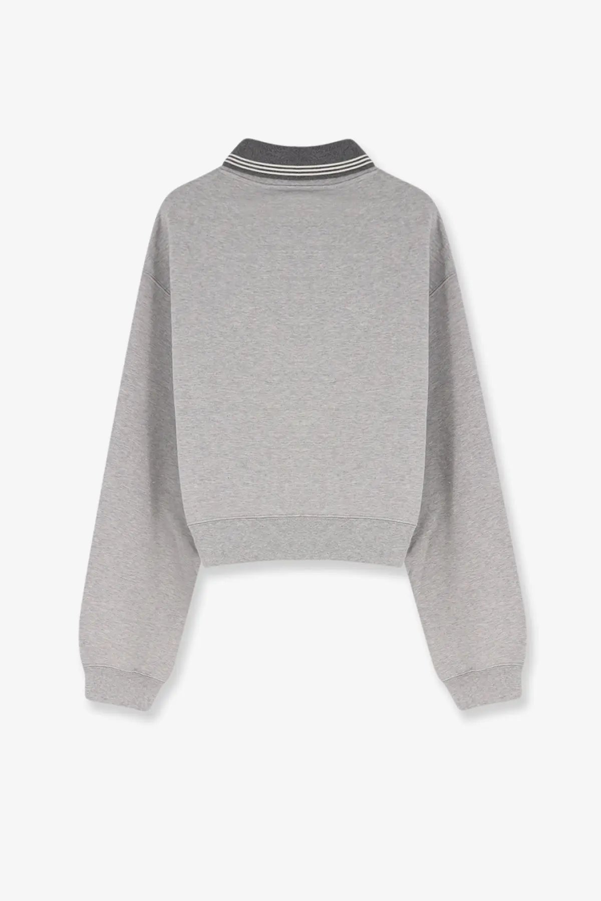 Miu Miu Women's Mélange Cotton Sweatshirt Grey, view 2