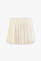 Miu Miu Women's Plissé Wool and Mohair Skirt White, view 5