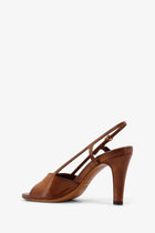 Miu Miu Women's Vintage Leather Sandals Brown, view 3
