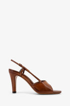 Miu Miu Women's Vintage Leather Sandals Brown