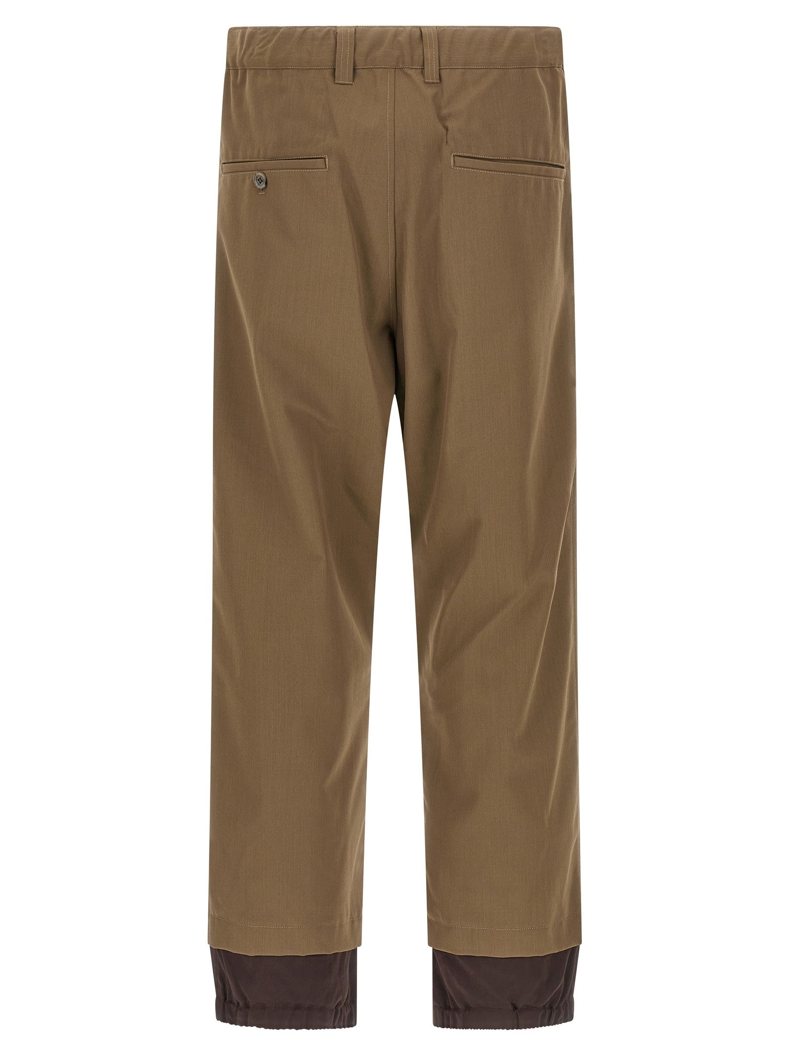Maison MIHARA YASUHIRO Mix Layered Wool Gabardine Pants Green