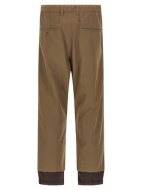 Maison MIHARA YASUHIRO Mix Layered Wool Gabardine Pants Green