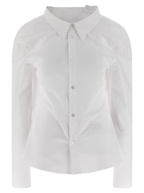 MM6 MAISON MARGIELA - MM6 MAISON MARGIELA - ’Numeric signature MM6’ embroidered shirt - Women’s Tops