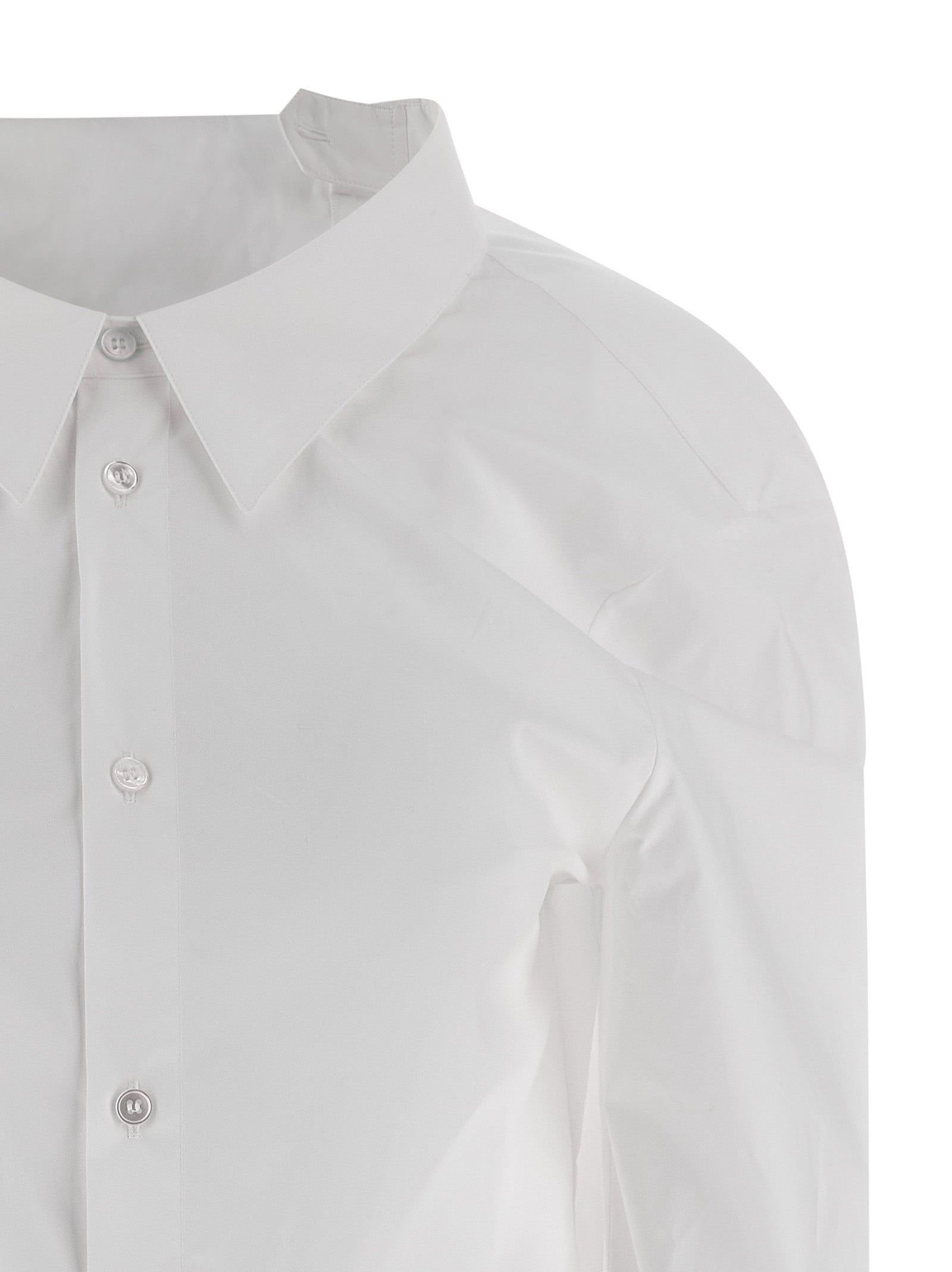 MM6 MAISON MARGIELA - MM6 MAISON MARGIELA - ’Numeric signature MM6’ embroidered shirt - Women’s Tops