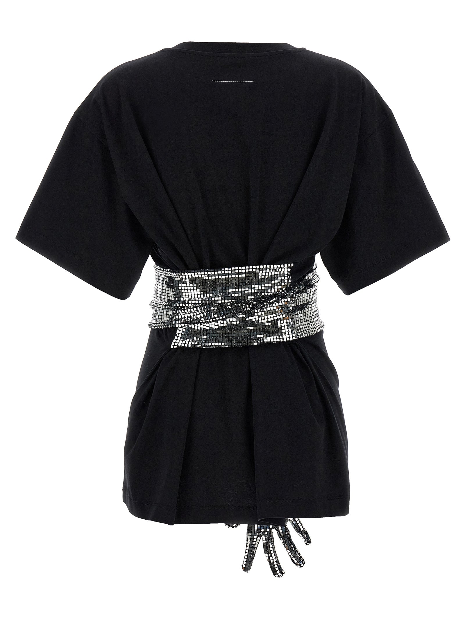 MM6 MAISON MARGIELA - MM6 MAISON MARGIELA - Sequin gloves T-shirt - Women’s Tops