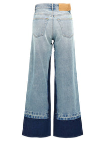 MM6 MAISON MARGIELA - MM6 MAISON MARGIELA - Contrast insert jeans - Women’s Bottoms