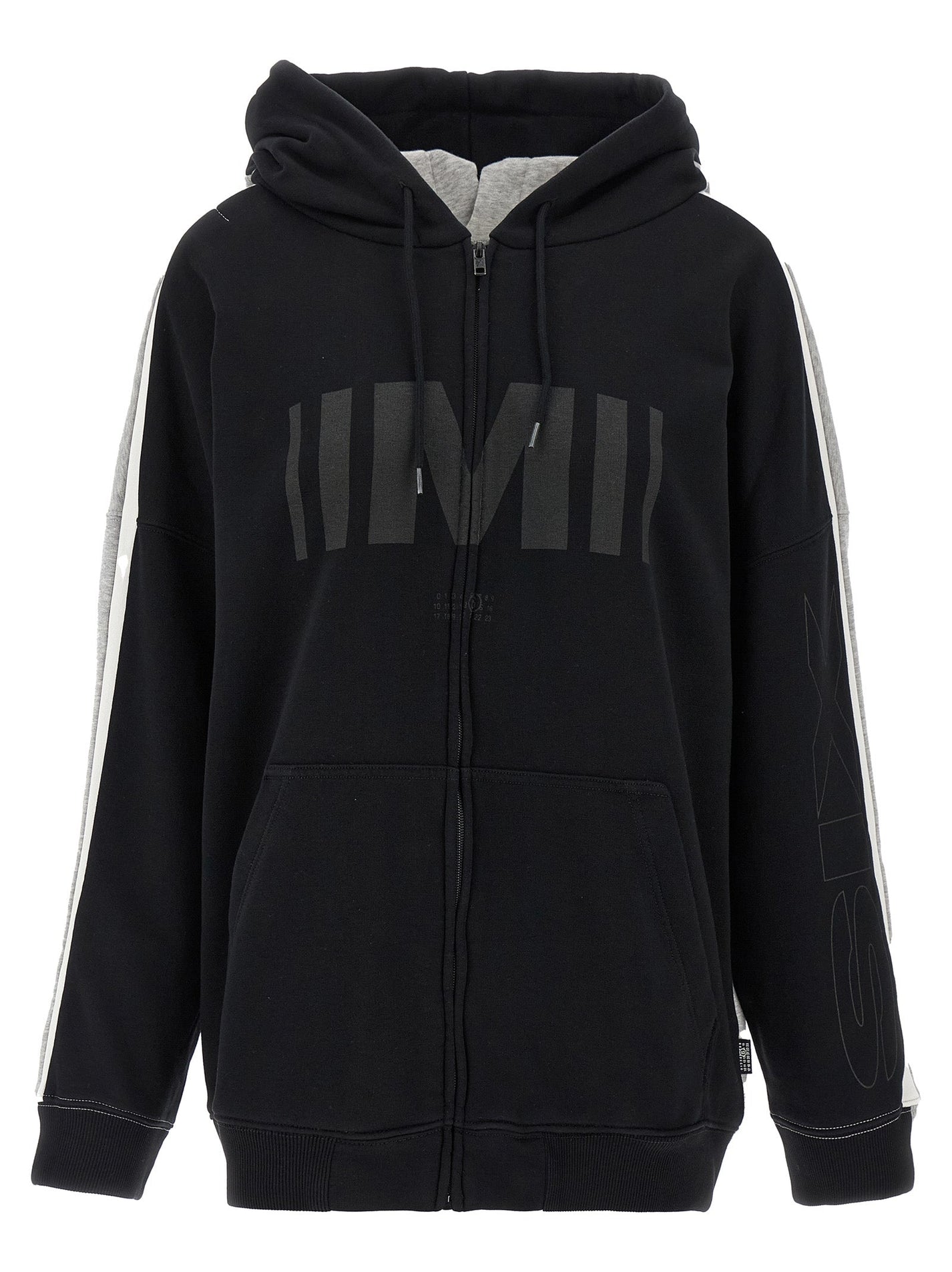 MM6 MAISON MARGIELA - MM6 MAISON MARGIELA - ’Double Front’ hoodie - Women’s Sweatshirts