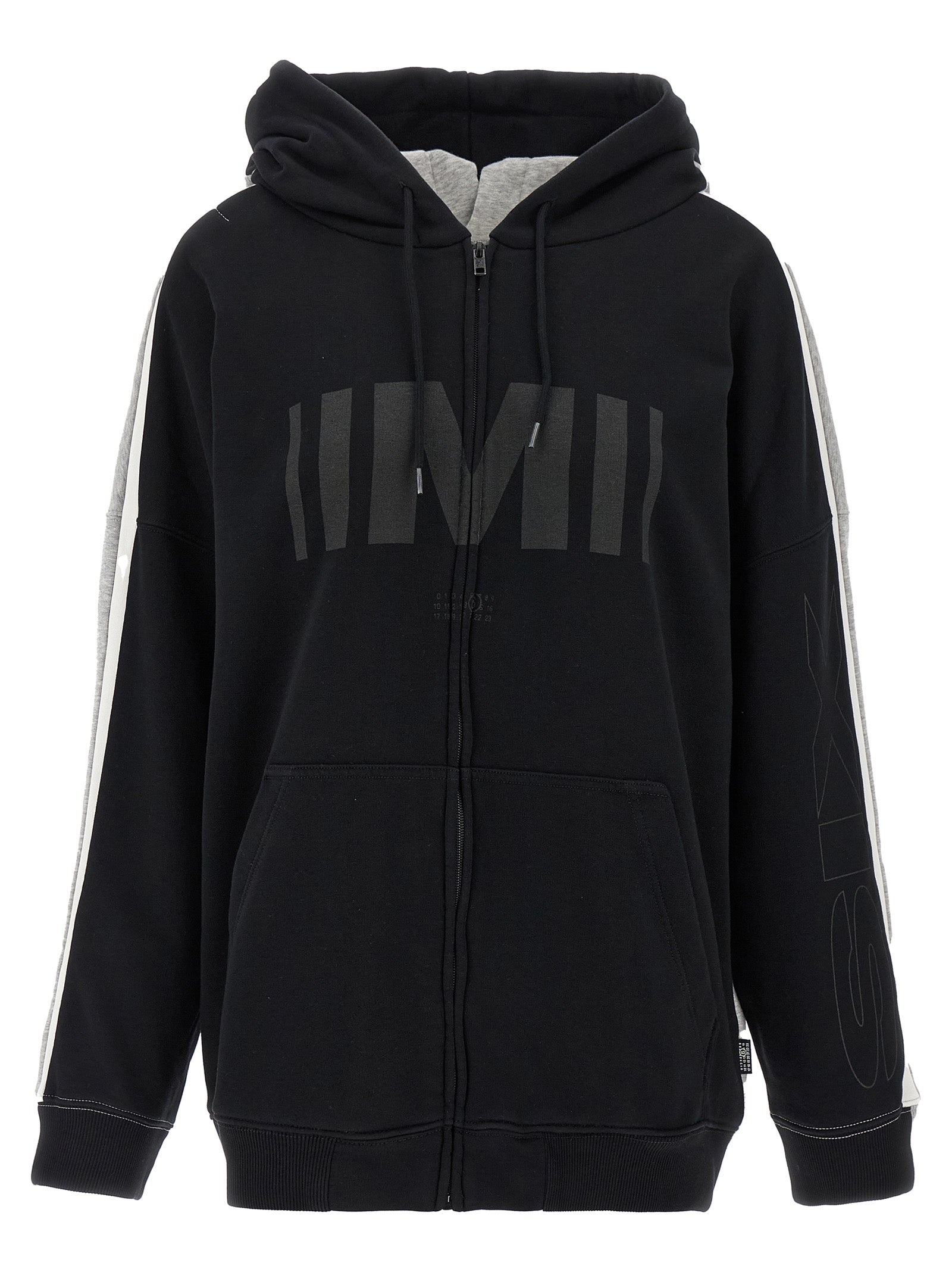 MM6 MAISON MARGIELA - MM6 MAISON MARGIELA - ’Double Front’ hoodie - Women’s Sweatshirts