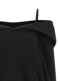 MM6 MAISON MARGIELA - MM6 MAISON MARGIELA - Off-shoulder hoodie - Woman,Clothing,Sweatshirt,