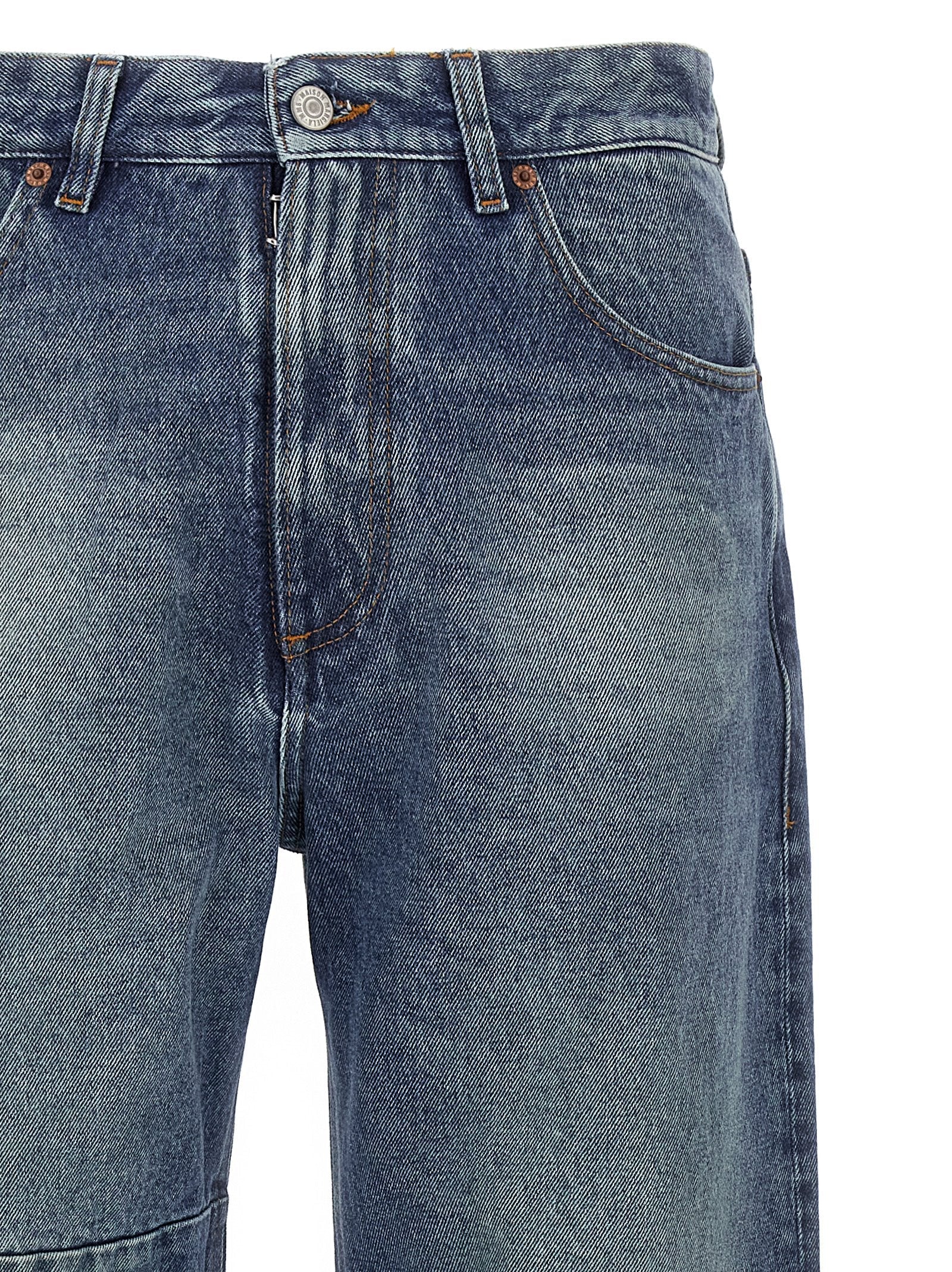 MM6 MAISON MARGIELA - MM6 MAISON MARGIELA - Asymmetric stitching jeans - Men’s Bottoms