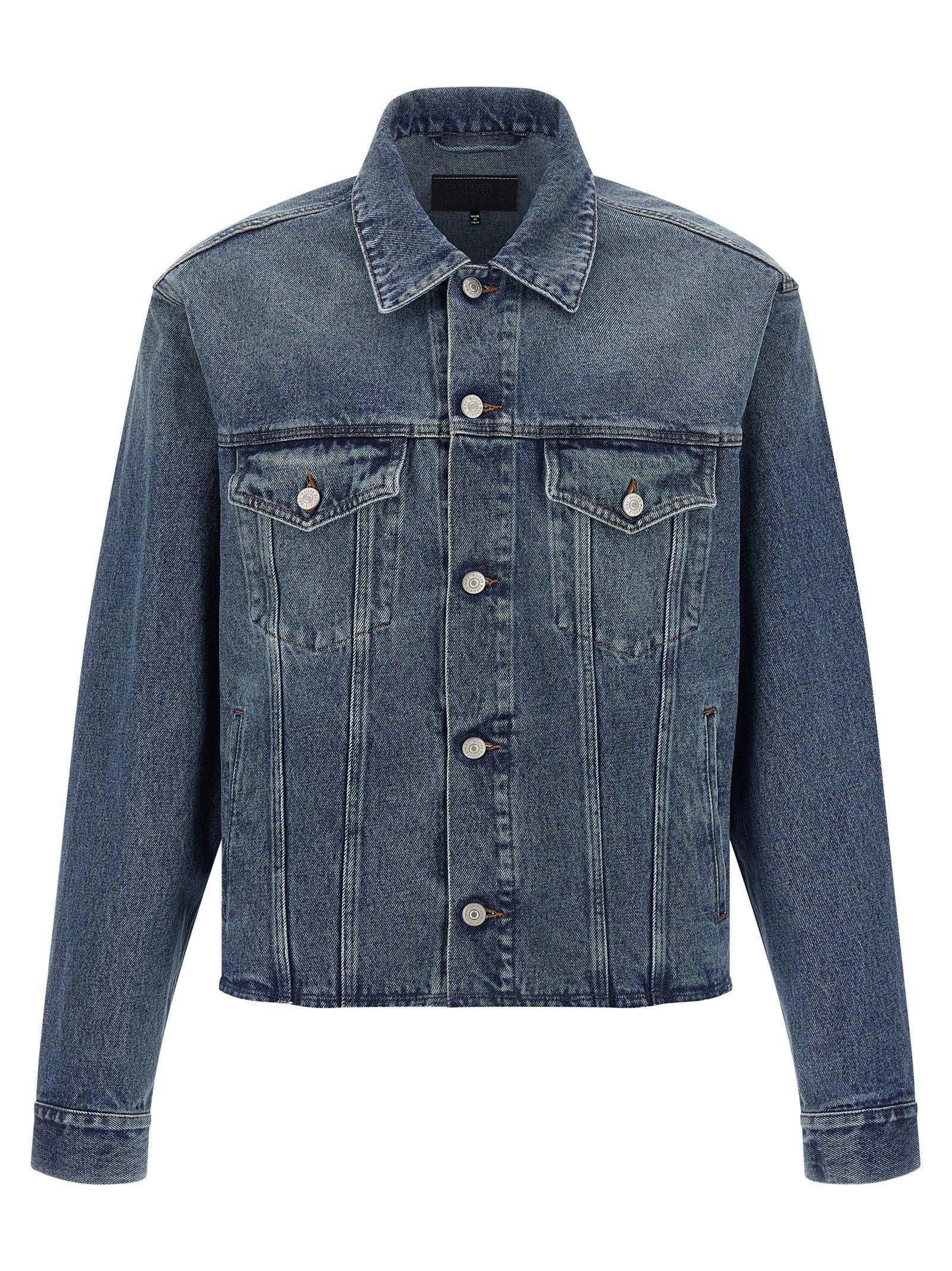 MM6 MAISON MARGIELA - MM6 MAISON MARGIELA - Raw cut denim jacket - Men’s Outerwear