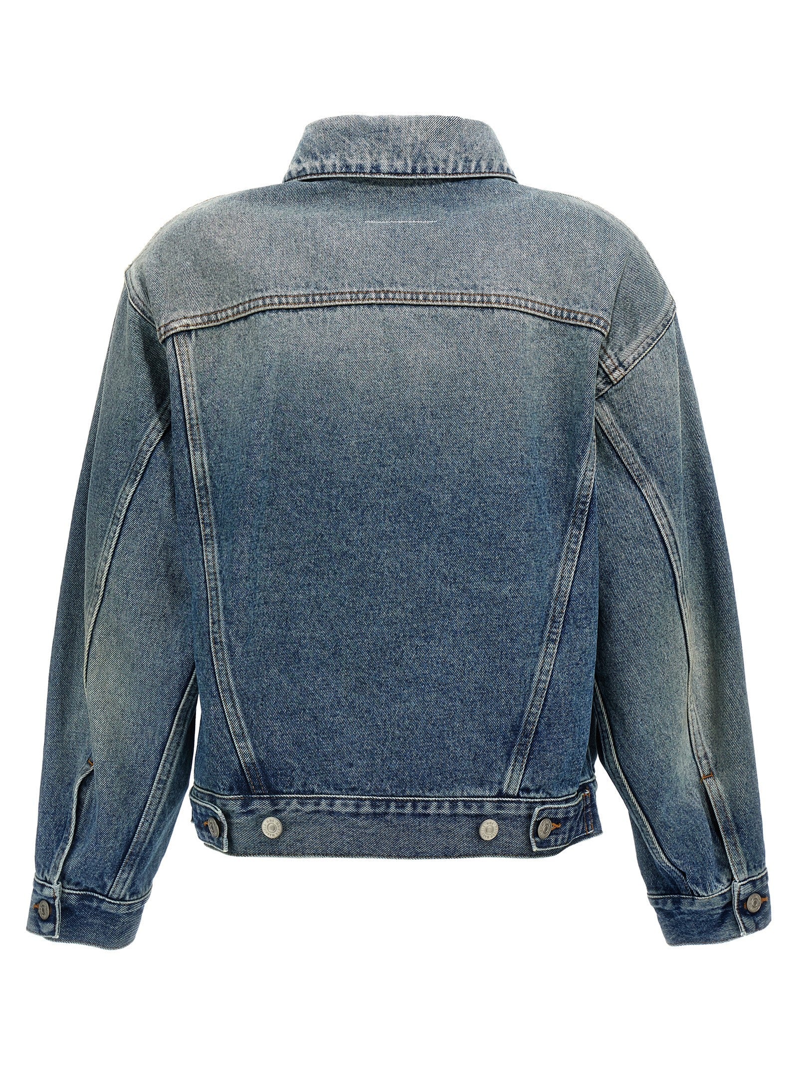 MM6 MAISON MARGIELA - MM6 MAISON MARGIELA - Cut-out denim jacket - Women’s Outerwear