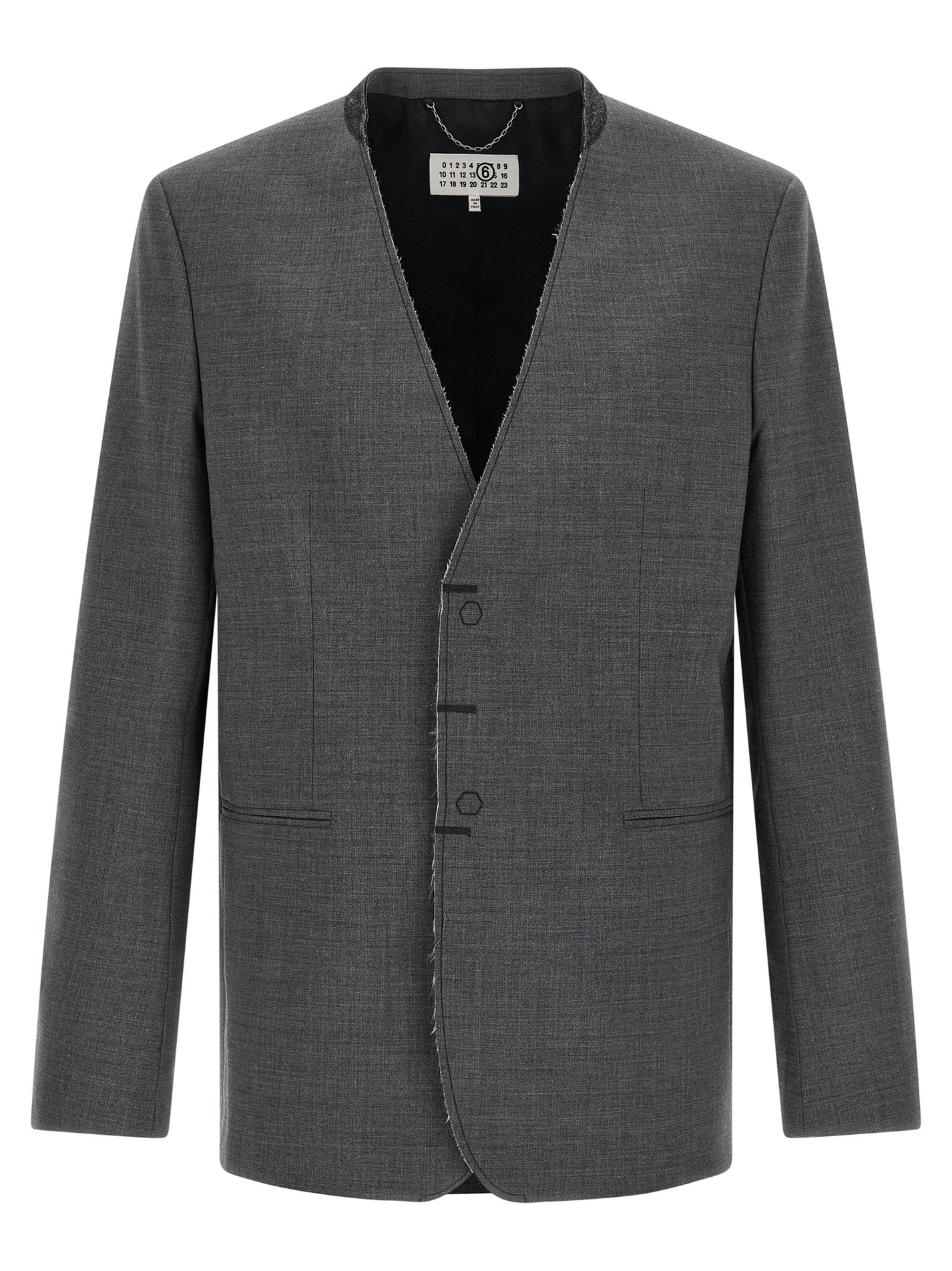 MM6 MAISON MARGIELA - MM6 MAISON MARGIELA - Wool blazer - Men’s Clothing
