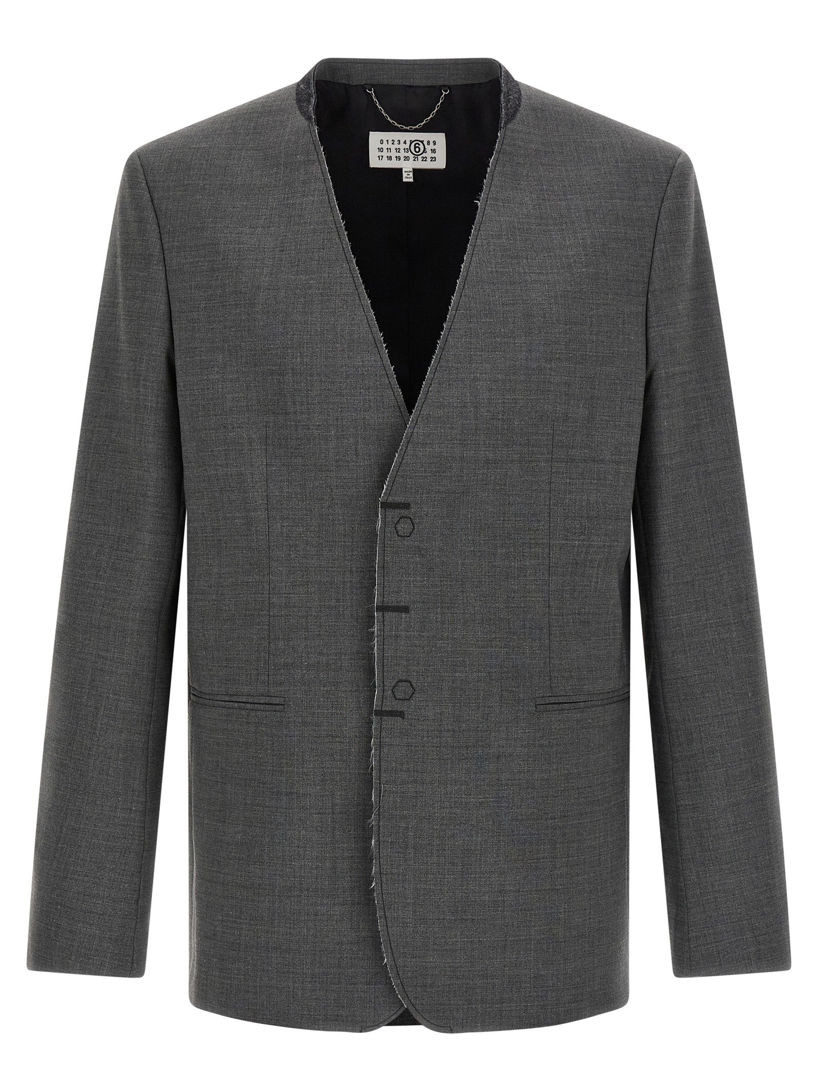MM6 MAISON MARGIELA - MM6 MAISON MARGIELA - Wool blazer - Men’s Clothing