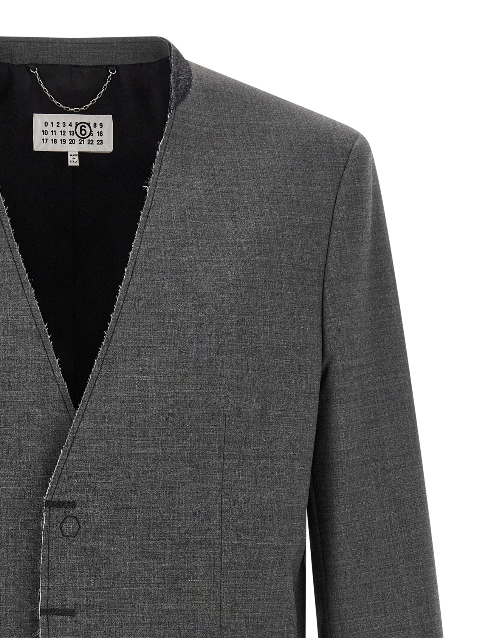 MM6 MAISON MARGIELA - MM6 MAISON MARGIELA - Wool blazer - Men’s Clothing