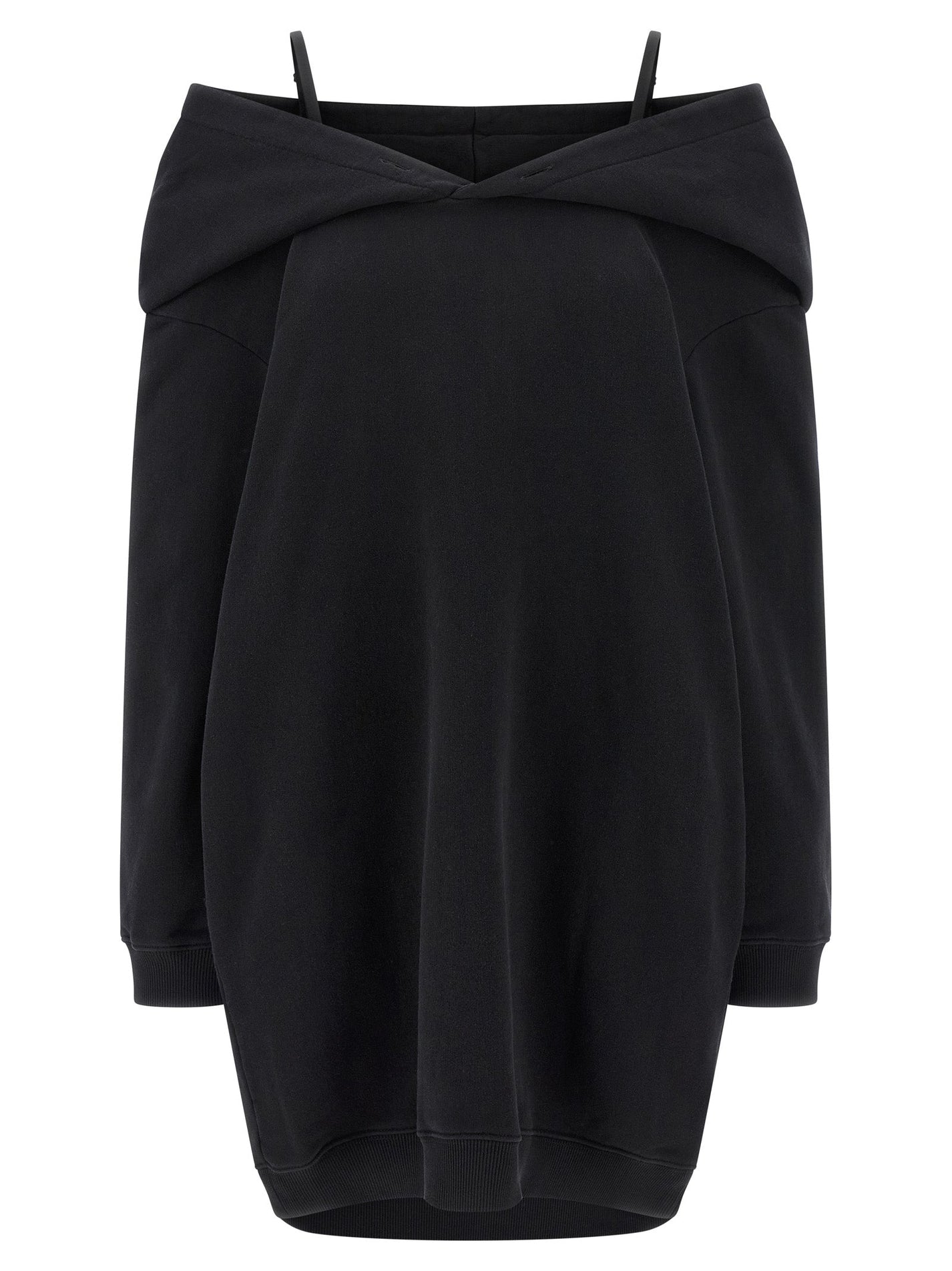 MM6 MAISON MARGIELA - MM6 MAISON MARGIELA - Off-shoulder hooded dress - Women’s Clothing