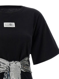 MM6 MAISON MARGIELA - MM6 MAISON MARGIELA - Sequin gloves T-shirt - Women’s Tops