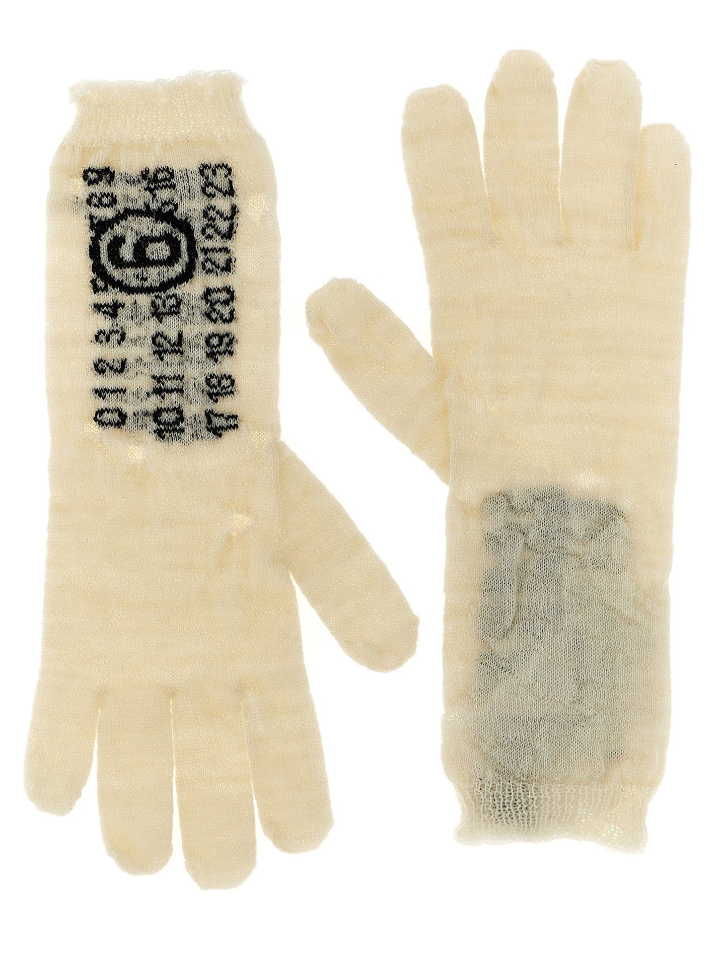 MM6 MAISON MARGIELA - MM6 MAISON MARGIELA - ’Numeric signature MM6’ gloves - Woman,Accessories,Gloves,