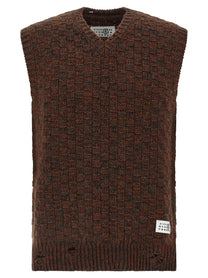 MM6 MAISON MARGIELA - MM6 MAISON MARGIELA - Knitted vest - Men’s Knitwear