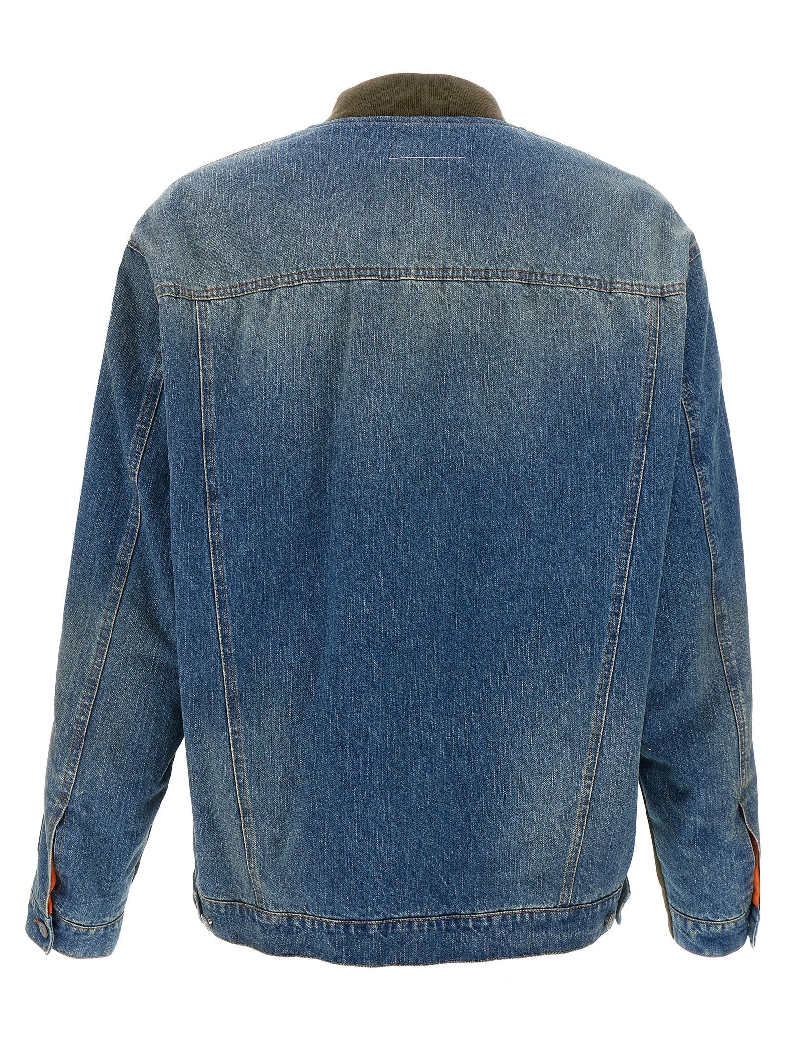 MM6 MAISON MARGIELA - MM6 MAISON MARGIELA - Bimaterial bomber jacket - Men’s Outerwear