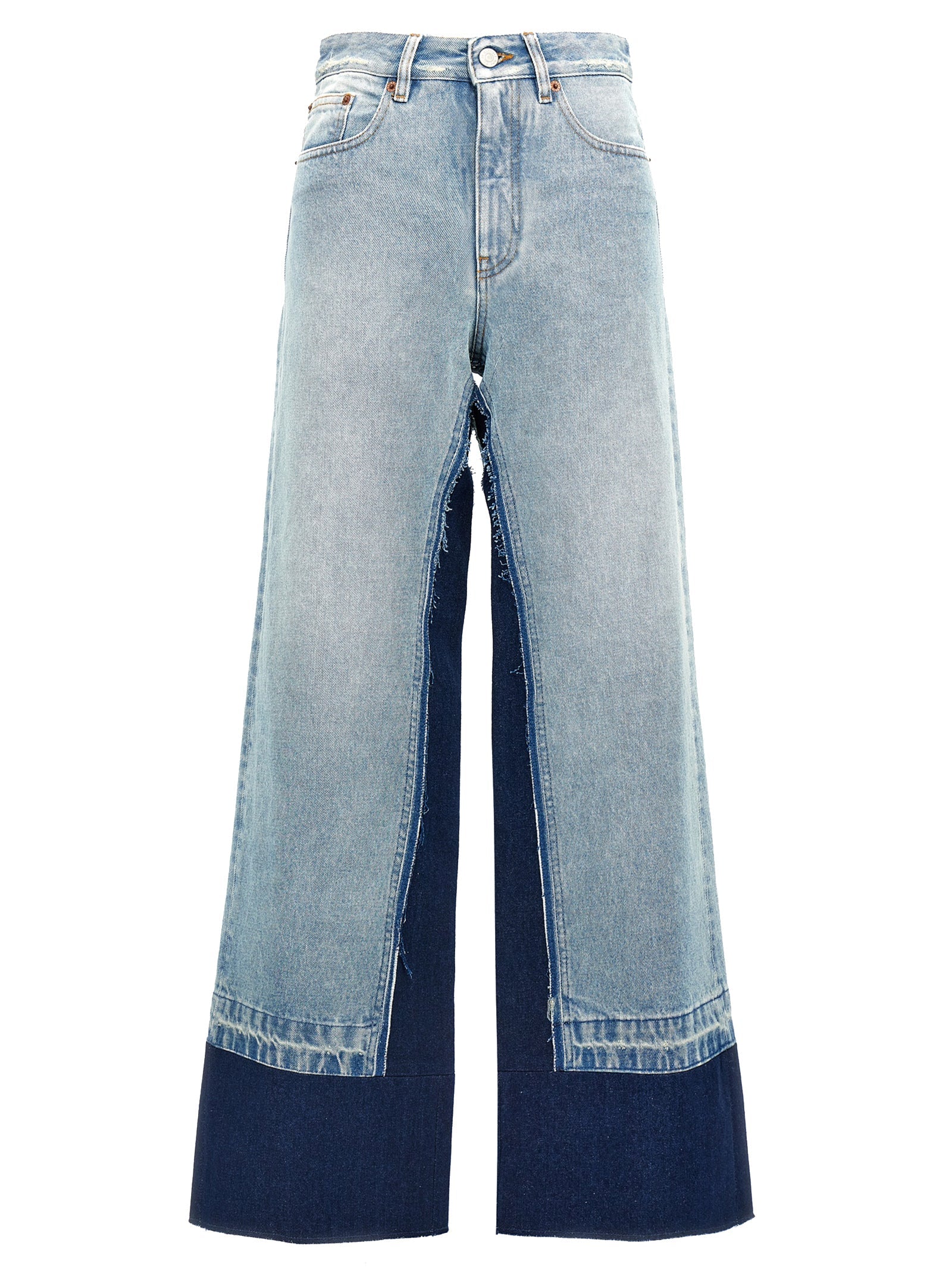 MM6 MAISON MARGIELA - MM6 MAISON MARGIELA - Contrast insert jeans - Women’s Bottoms