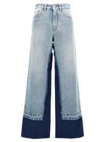 MM6 MAISON MARGIELA - MM6 MAISON MARGIELA - Contrast insert jeans - Women’s Bottoms