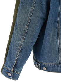 MM6 MAISON MARGIELA - MM6 MAISON MARGIELA - Bimaterial bomber jacket - Men’s Outerwear