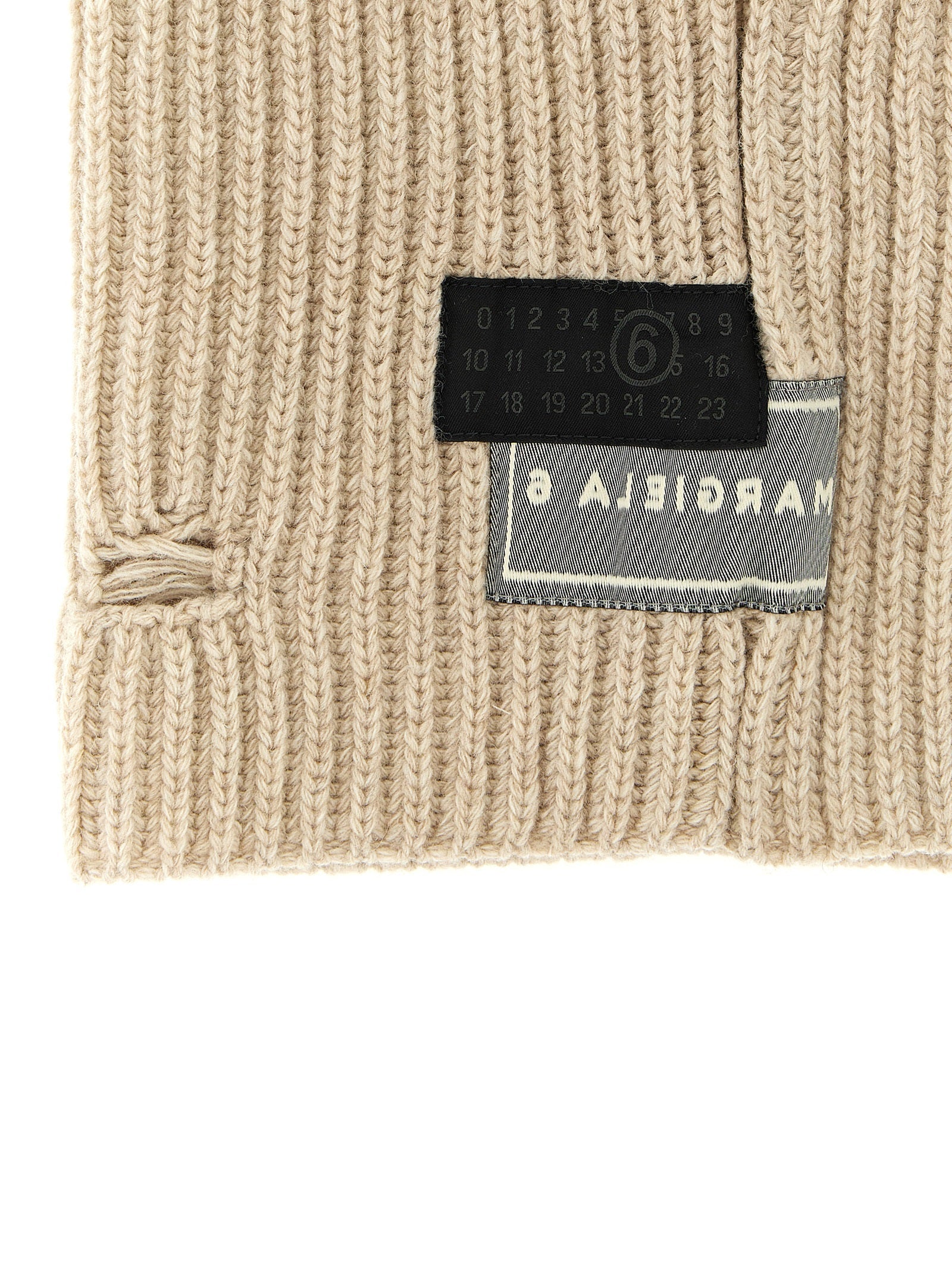 MM6 MAISON MARGIELA - MM6 MAISON MARGIELA - Distressed wool balaclava - Women’s Accessories