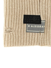 MM6 MAISON MARGIELA - MM6 MAISON MARGIELA - Distressed wool balaclava - Women’s Accessories