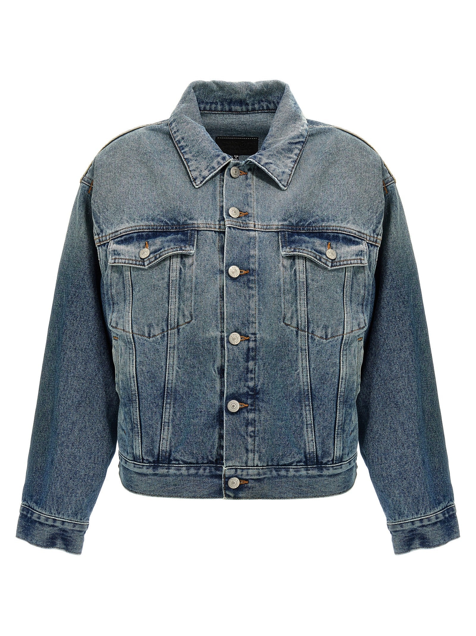 MM6 MAISON MARGIELA - MM6 MAISON MARGIELA - Cut-out denim jacket - Women’s Outerwear